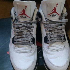 Cement 4s (2016 edition) with cement laces size 11.5